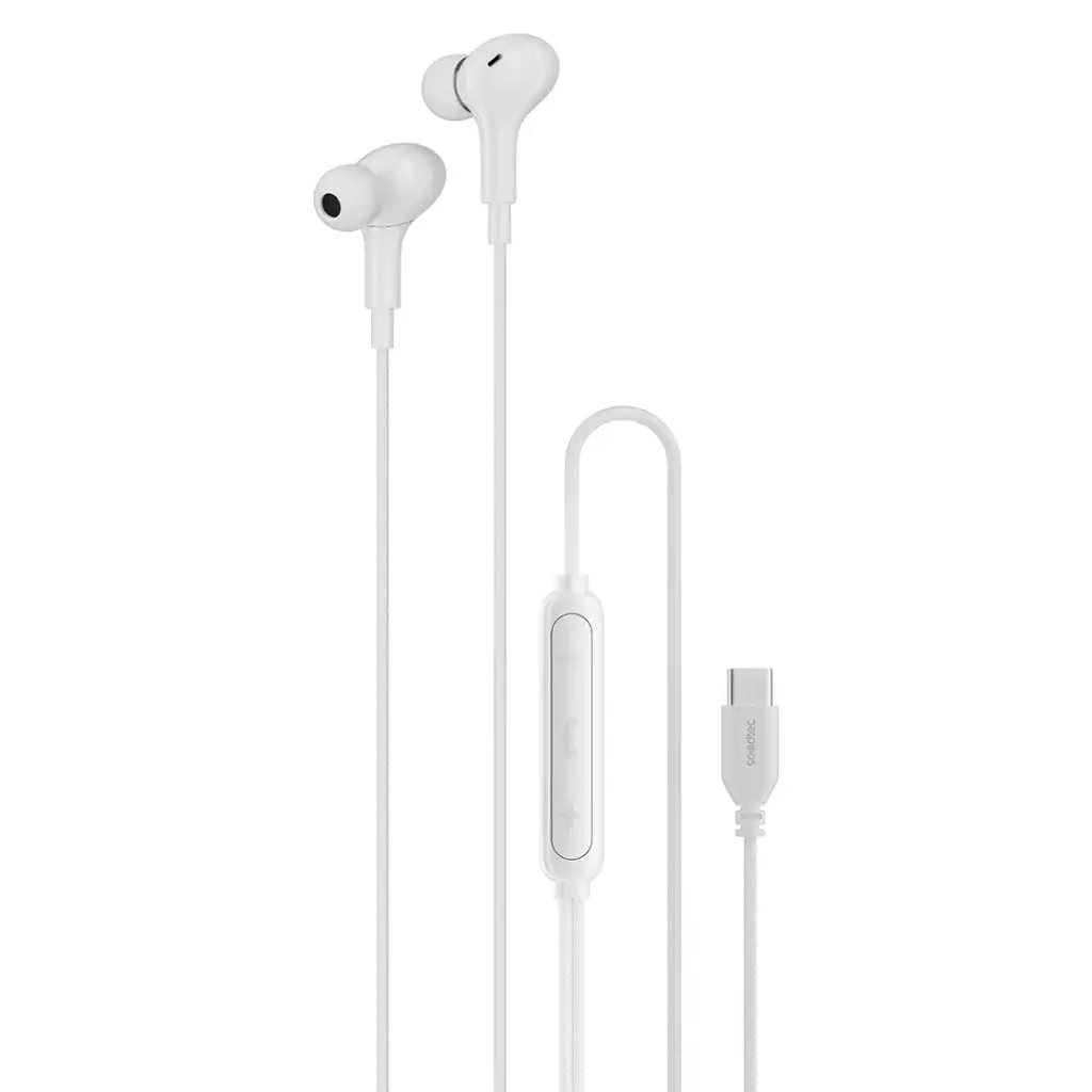 Porodo SoundTec Stereo Bass Wired Type-C Earphones | سماعات بورودو ساوندتك ستيريو باس سلكية Type-C