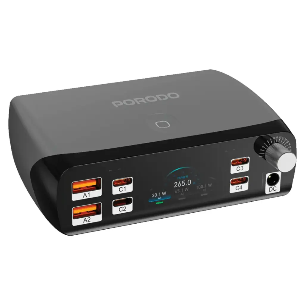 Porodo PowerGate Smart Charging Station | محطة الشحن الذكية Porodo PowerGate