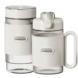 Porodo Lifestyle Dual Cup Portable Smoothie Blender – White | خلاط السموزي المحمول بورودو لايفستايل ذو الكوبين – أبيض