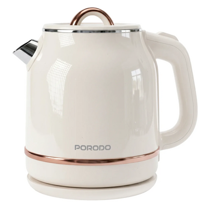 غلاية كهربائية بورودو بإيقاف تلقائي - بيج | Porodo Electric Auto Shutdown Kettle-Beige