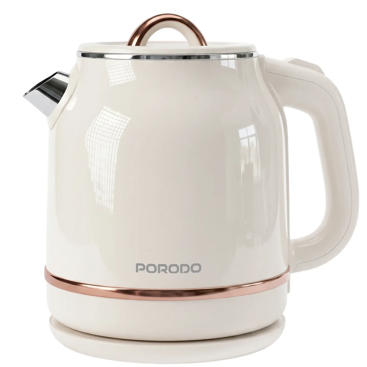 غلاية كهربائية بورودو بإيقاف تلقائي - بيج | Porodo Electric Auto Shutdown Kettle-Beige