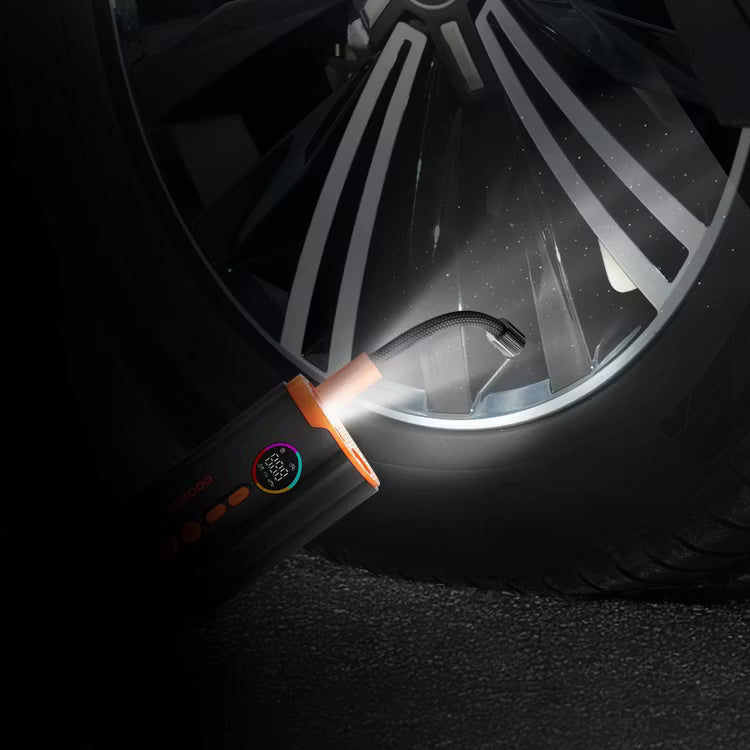 Porodo Lifestyle 55W Portable Tire Inflator 150 PSI with 4 Modes and Digital Display | منفاخ إطارات بورودو المحمول 55 واط 150 PSI مع 4 أوضاع وشاشة رقمية
