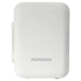ثلاجة صغيرة Porodo Echochill 4 لتر للمنزل والمكتب والسيارة - Mini Cooling Fridge White
