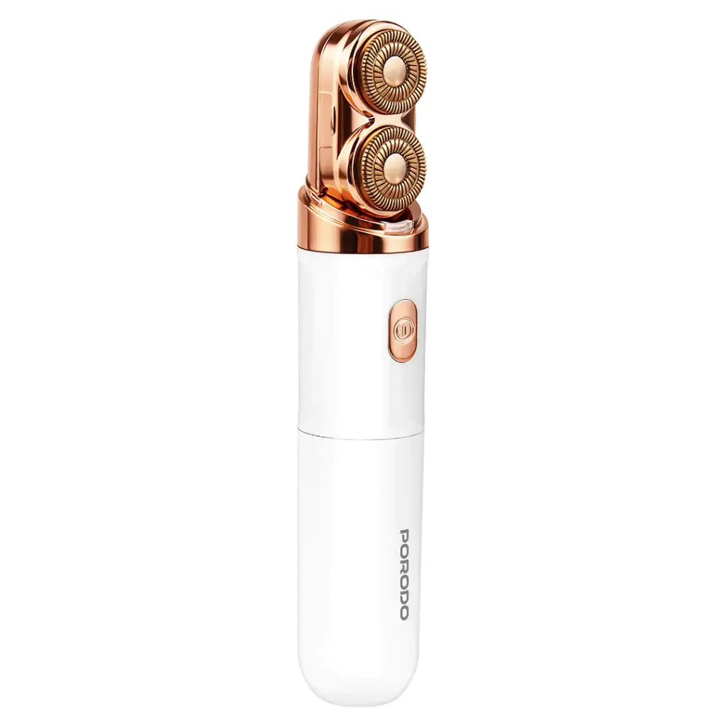 حلاقة بورودو Lifestyle الكهربائية 2 في 1 للوجه والجسم - أبيض | Porodo Lifestyle 2-in-1 Electric Face Body Razor White