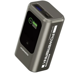 Porodo Sovo MagSafe Power Bank with LED Charging Light – White | بنك طاقة Porodo Sovo MagSafe مع ضوء LED للشحن – أبيض