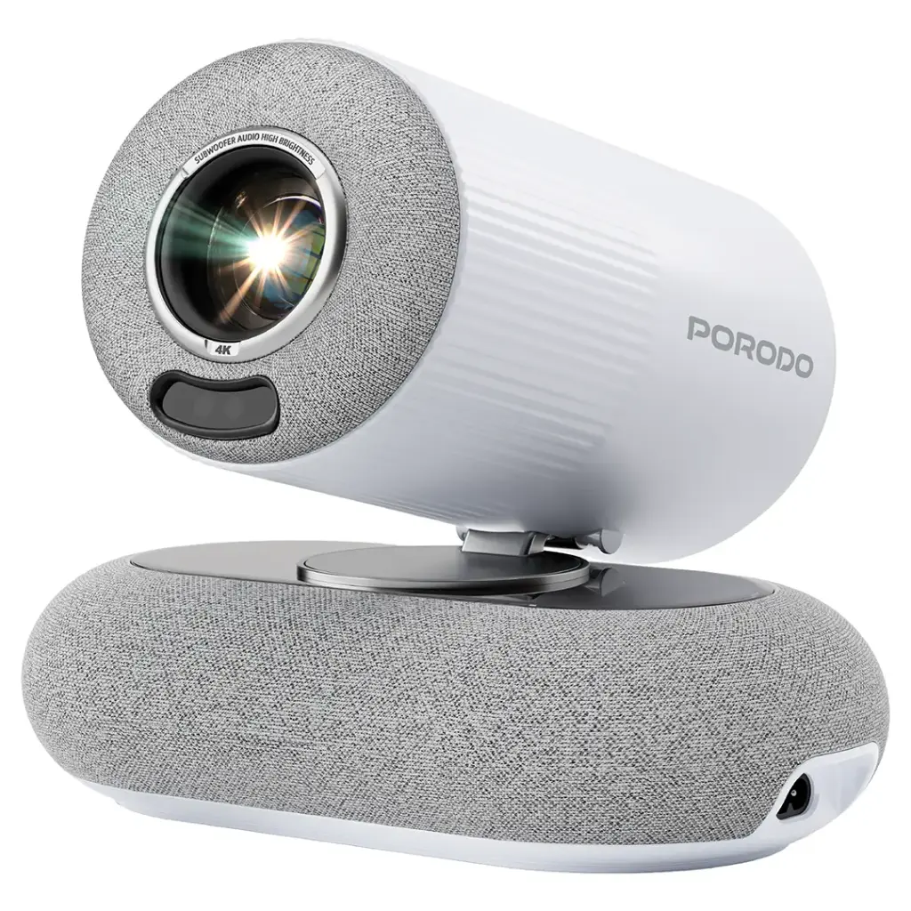 بروجيكتور بورودو لوماكاست المصغر WiFi/BT FHD 1080P 230ANSI - أبيض | Porodo Lumacast Mini Projector WiFi/BT FHD 1080P 230ANSI - White