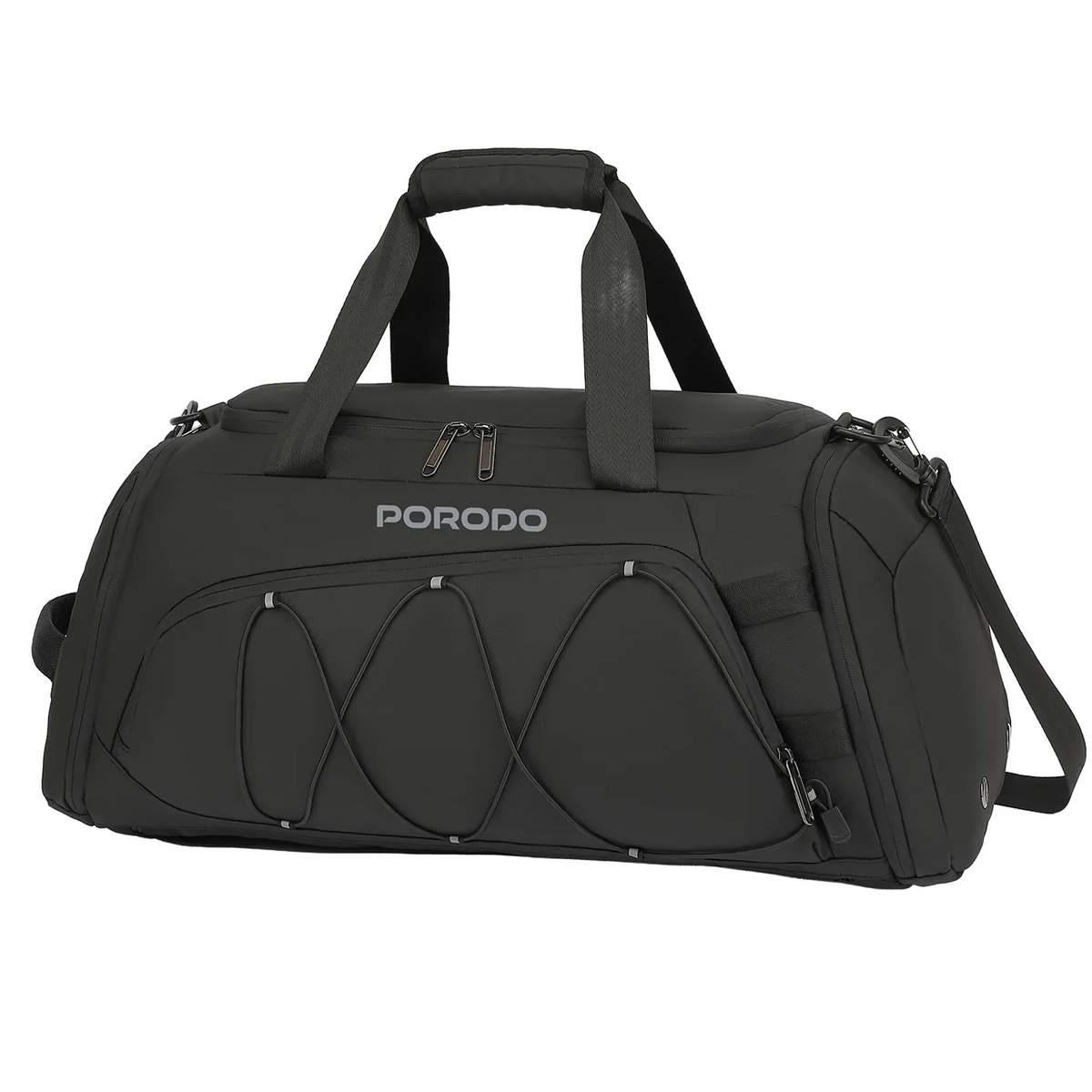 حقيبة رياضة وسفر بورودو متعددة الوظائف ثلاثة في واحد - أسود | Porodo Multifunctional 3 in 1 Sports and Travle Bag – Black