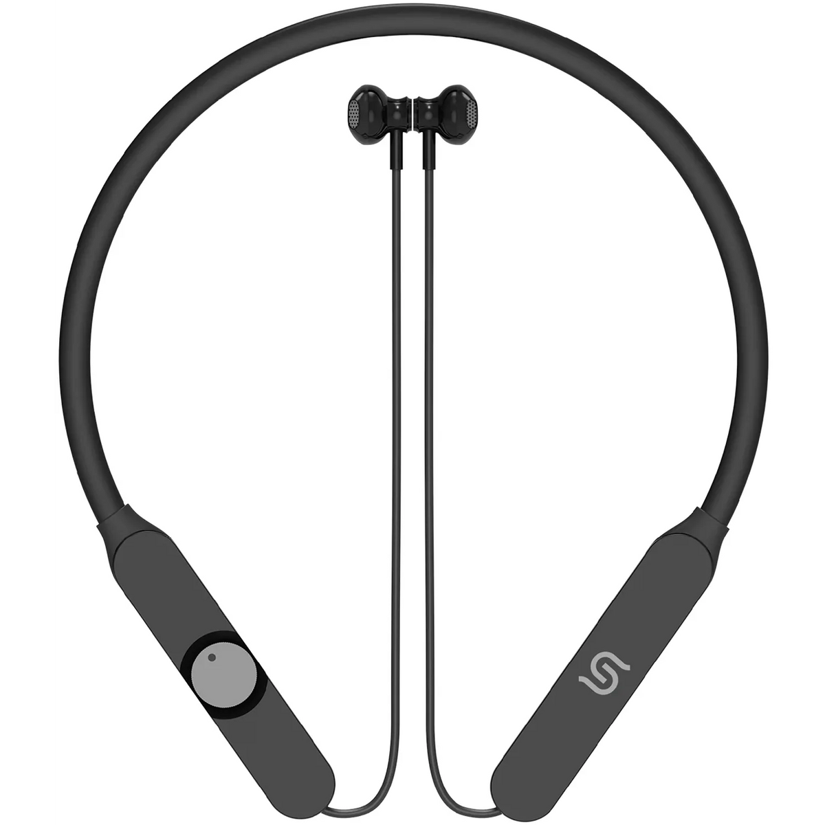 سماعة رقبة بورودو Soundtec بتقنية ENC وبطارية 1000mAh وتشغيل 150 ساعة - أسود | Porodo Soundtec Semi In Ear ENC Neckband With 1000mAh Battery and 150hrs Play Time – B
