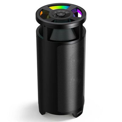 سبيكر حفلات بورودو Soundtec مع إضاءة RGB - أسود | Porodo Soundtec Party Speaker with RGB Lighting - Black