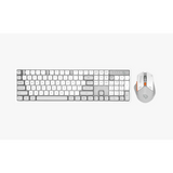 طقم لوحة مفاتيح وماوس بورودو Gaming لاسلكي 2.4G - أبيض A | Porodo Gaming 2.4GHz Wireless Keyboard and Mouse - White/A