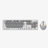 طقم لوحة مفاتيح وماوس بورودو Gaming لاسلكي 2.4G - أبيض B | Porodo Gaming 2.4GHz Wireless Keyboard and Mouse - White/B
