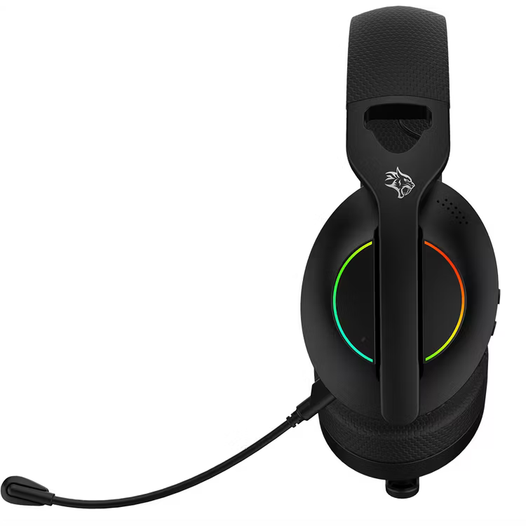 Porodo Gaming 2.4G Bluetooth AUX Wireless Gaming Headset - Black | سماعة ألعاب لاسلكية من بورودو جيمنج - أسود
