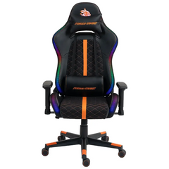 كرسي ألعاب Porodo Gaming مريح مع إضاءة RGB ومقعد فوم مصبوب ومسند ذراع 2D - أسود | Porodo Gaming Ergonomic RGB Gaming Chair With Molded Foam Seat & 2D Armrest - Black
