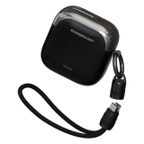 باور بانك باورولوجي Bahamas سعة 10000 مللي أمبير مع كيبل USB-C ولايتننغ - أسود | Powerology Bahamas 10000mAh Power Bank with USB-C and Lightning Cables - Black