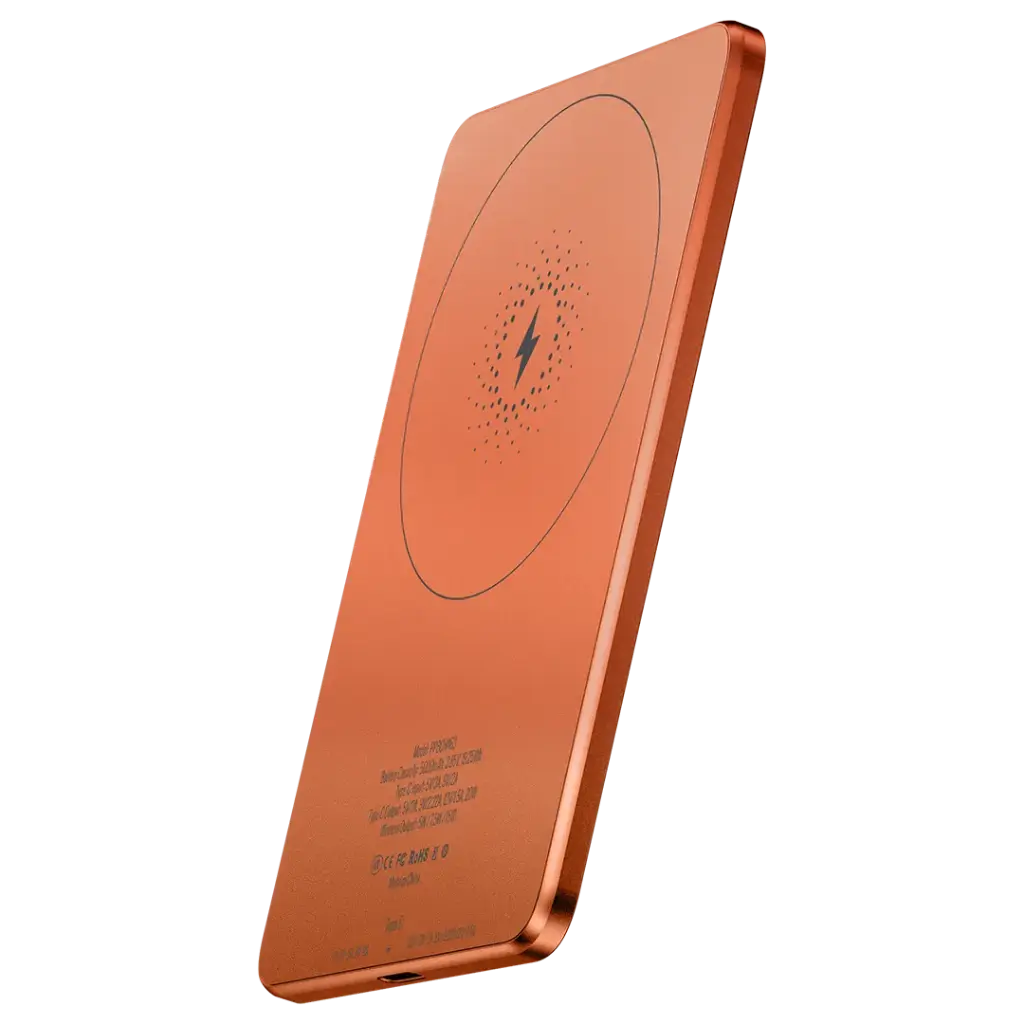 بنك طاقة باورولوجي فائق النحافة 5000mAh مغناطيسي MagSafe مع شحن سريع PD 20W Powerology Ultra-Thin 5000mAh MagSafe Power Bank, Magnetic Wireless Charger PD 20W