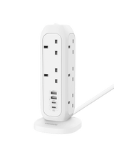 مشترك كهربائي برجي Smart-Hub 15 في 1 بمنافذ USB | Moxedo