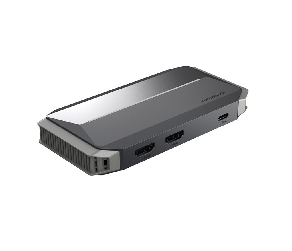 باورولوجي كارت التقاط فيديو وصوت بدقة 4K للبث للاجهزة المتعددة | Powerology Audio & Video 4K Capture Card Multi-Device Broadcasting