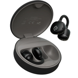 سماعات أذن مفتوحة باورولوجي OWS مع علبة شحن 400mAh - أسود | Powerology OWS Earbuds with 400 mAh Charging Case – Black