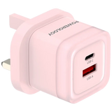محول الشحن السريع الثنائي المنفذ من باورولوجي 35 واط | Powerology Dual-Port 35W Fast Charging Adapter