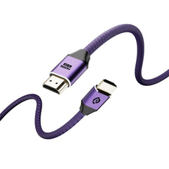 كابل Powerology HDMI 8K مضفر 3 متر - بنفسجي | Powerology 8K HDMI Braided Cable 3M - Purple
