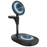 Powerology Florea Wireless Charging Stand - Black | حامل شحن لاسلكي باورولوجي فلوريا - أسود