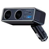 شاحن سيارة باورولوجي بريو متعدد المنافذ 54 واط - أسود | Powerology Brio 54W Multi-Port Car Charger - Black