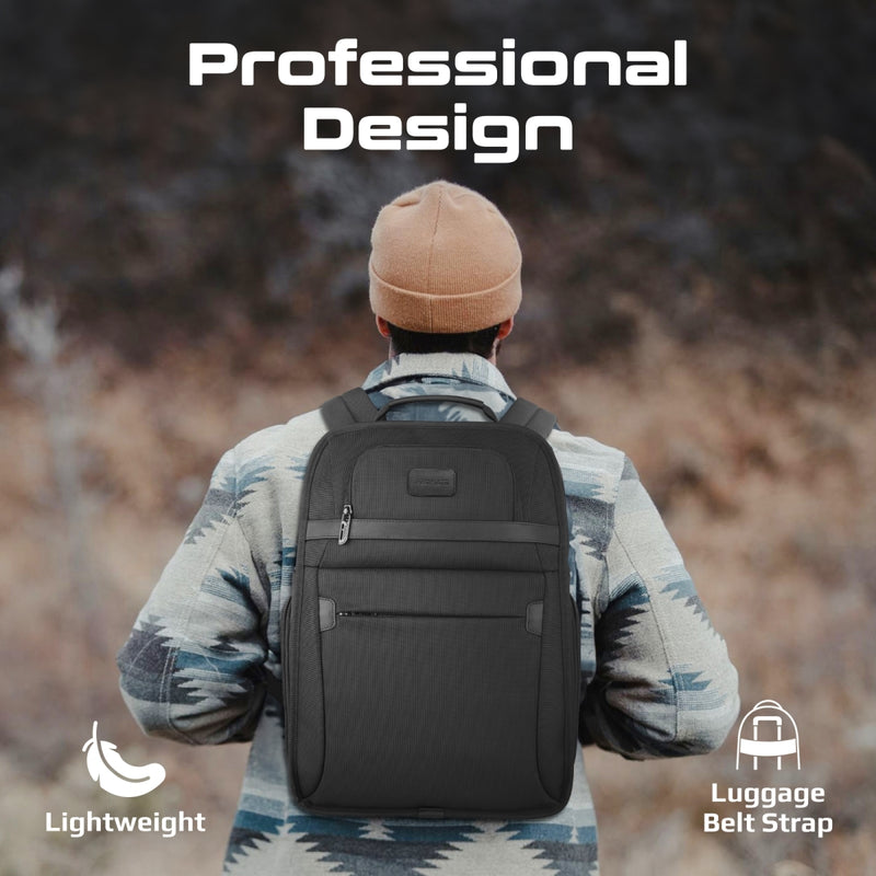 Promate Paramount-BP Laptop Backpack 15.6 inch 1680D Polyester-Angle