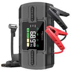 Promate PatrolPack-3 Car Jump Starter 1200A Air Compressor 12000mAh-Front