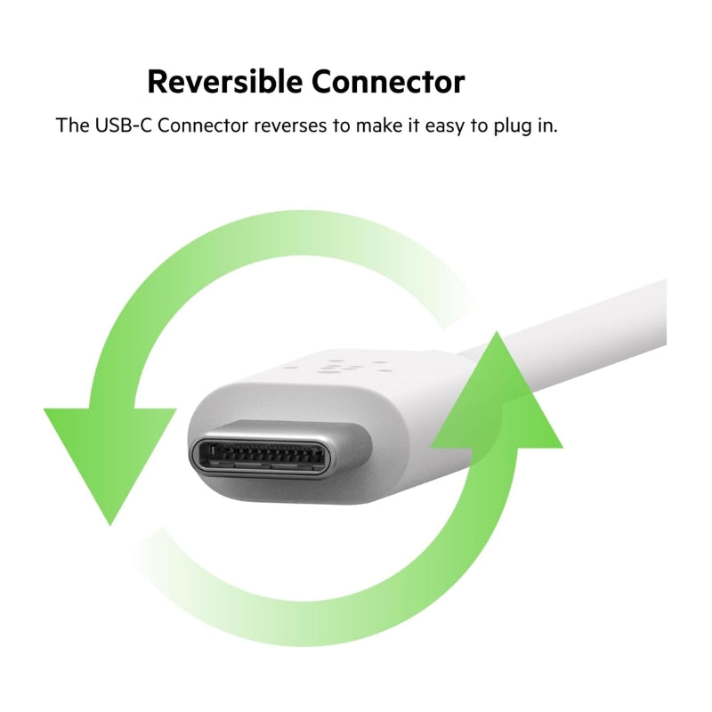شاحن جداري بيلكن بقدرة شحن 20 واط مع كيبل تايب سي بطول 1 متر | Belkin BoostCharge USB-C Wall Charger 20W+ 1M USB-C Cable