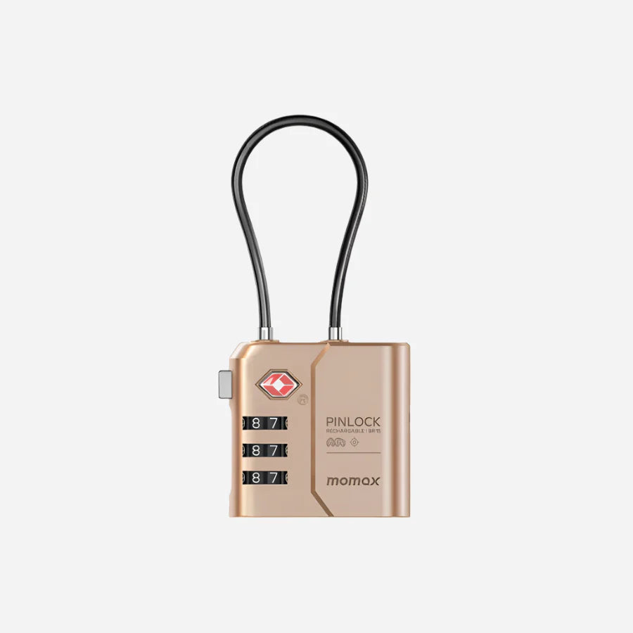 قفل موماكس PinLock الذكي, متوافق مع ابل فايند ماي | Momax PinLock TSA Padlock with Apple Find My Locator