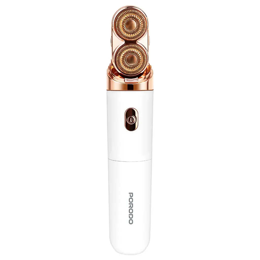 حلاقة بورودو Lifestyle الكهربائية 2 في 1 للوجه والجسم - أبيض | Porodo Lifestyle 2-in-1 Electric Face Body Razor White