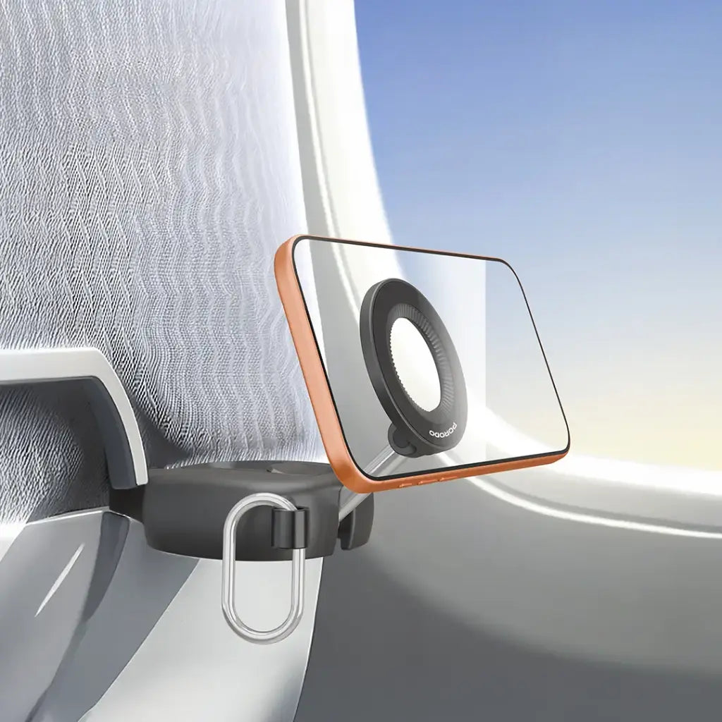 Porodo Loop Magnetic Phone Holder with Adjustable Travel Base - Black | حامل هاتف مغناطيسي Porodo Loop مع قاعدة سفر قابلة للتعديل - أسود