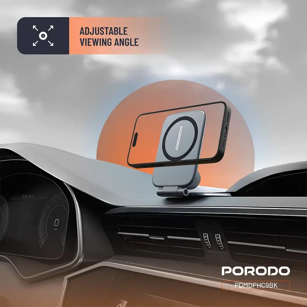 حامل هاتف مغناطيسي Porodo Magnifold متعدد الاستخدام - Ultra-Slim Phone Holder