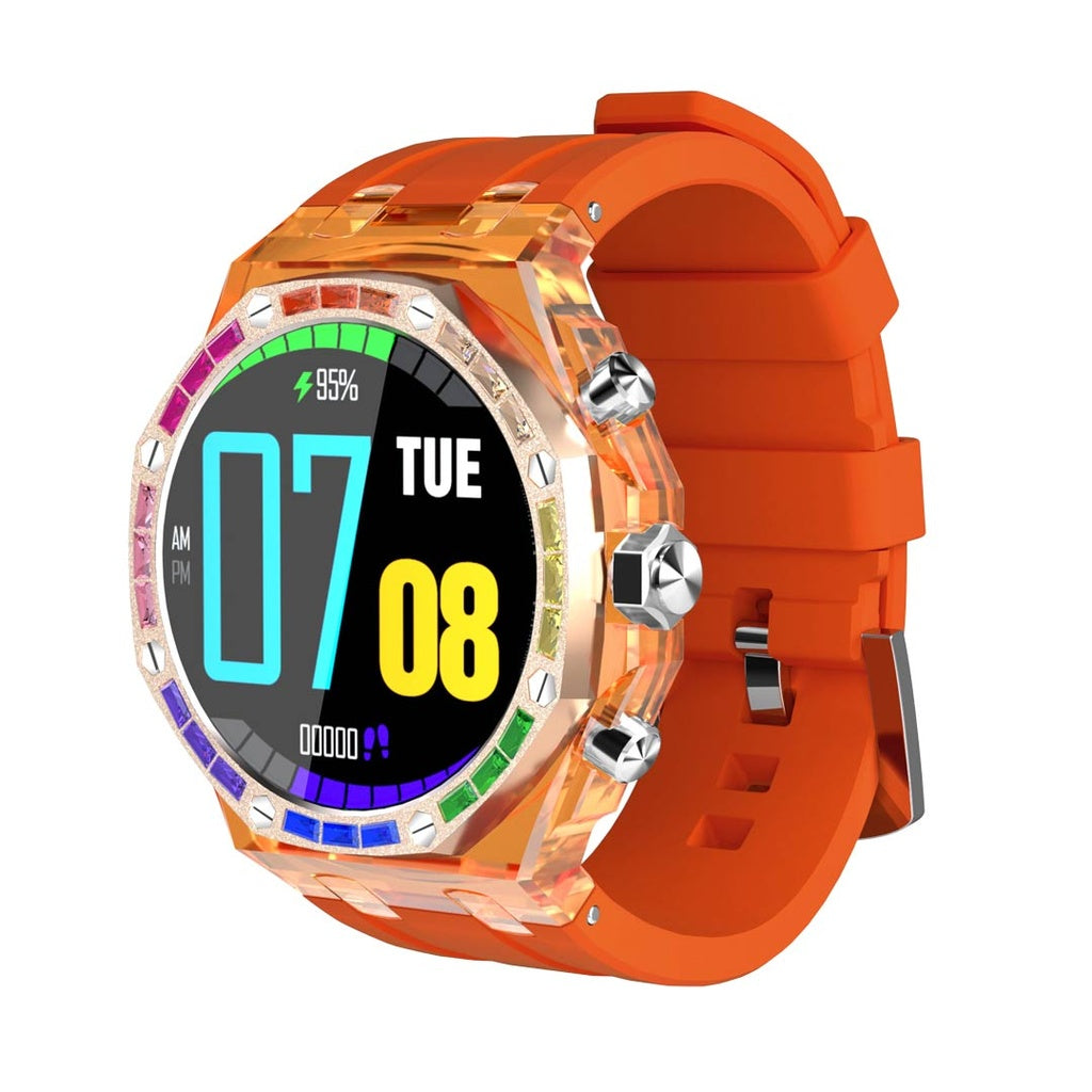 ساعة بورودو كريستالو الشفافة الذكية مع شاشة اموليد | Porodo Transparent Cristallo AP Smartwatch AMOLED Display.