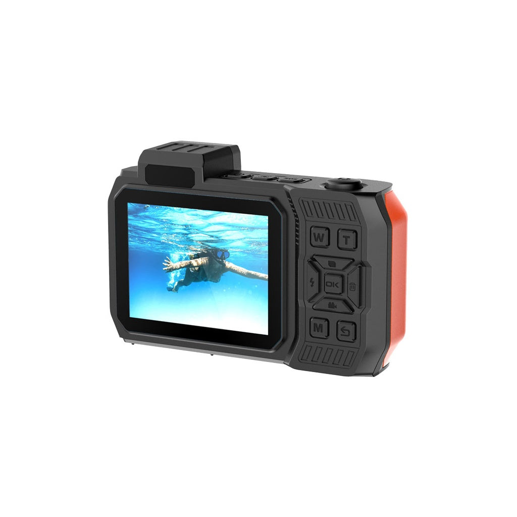 كاميرا رقمية مضادة للماء بدقة 48 ميجابكسل , مع شاشة مزدوجة وزووم 10X من بورودو | Porodo 48MP Full HD IP68 Waterproof Digital Camera with Dual Screens & 10X Zoom