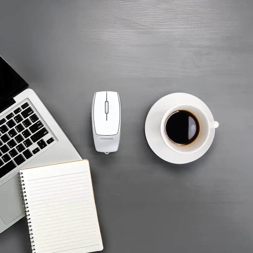 Porodo 1600DPI Wireless Mouse with Card Reader | ماوس بورودو لاسلكي 1600DPI مع قارئ بطاقات