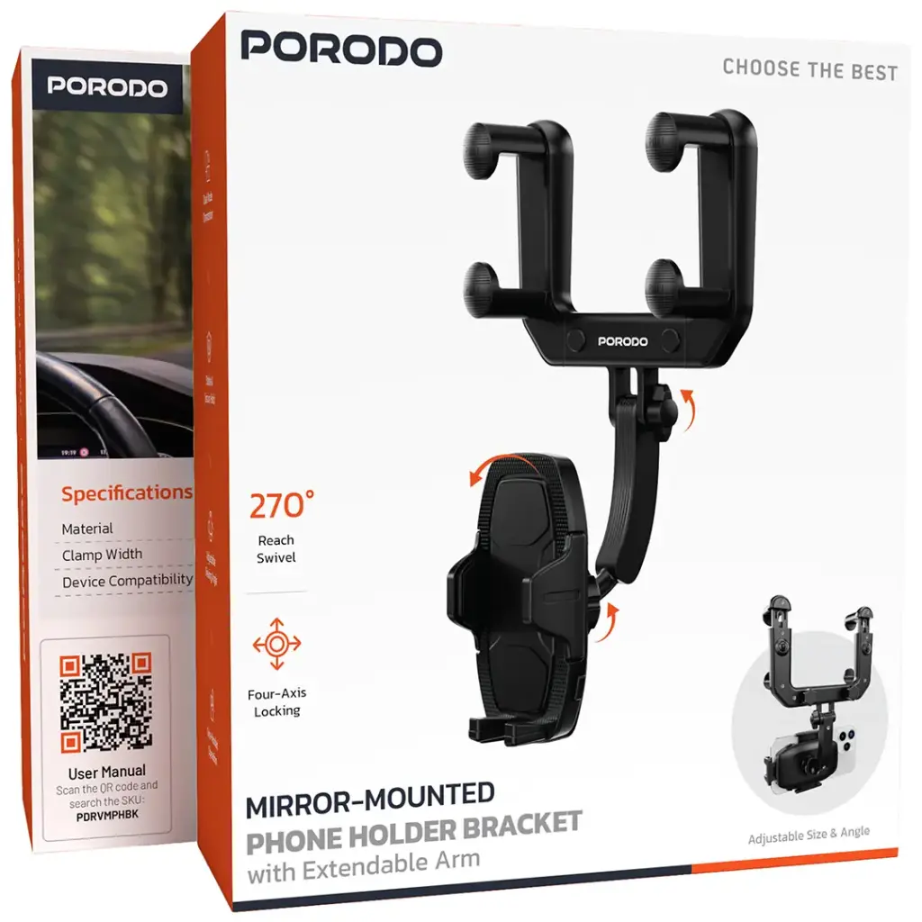 Porodo Mirror Phone Holder