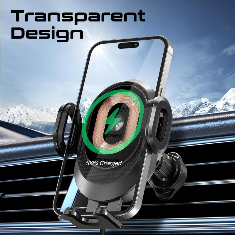 Promate PowerMount-2 إغلاق آلي يمسك التلفون تلقائيا