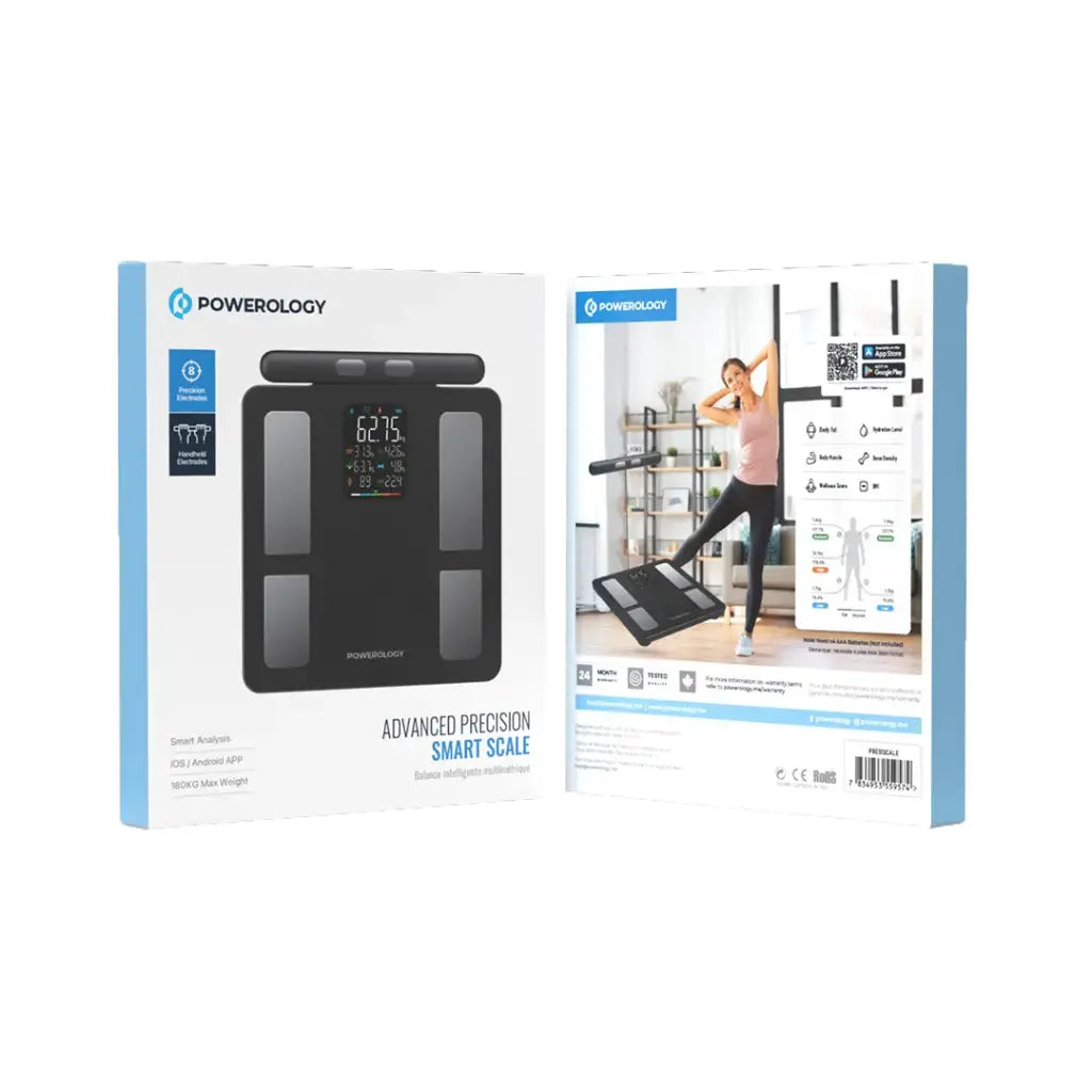 ميزان ذكي لتحليل الجسم 8 أقطاب Powerology - Smart Body Analyzer Scale