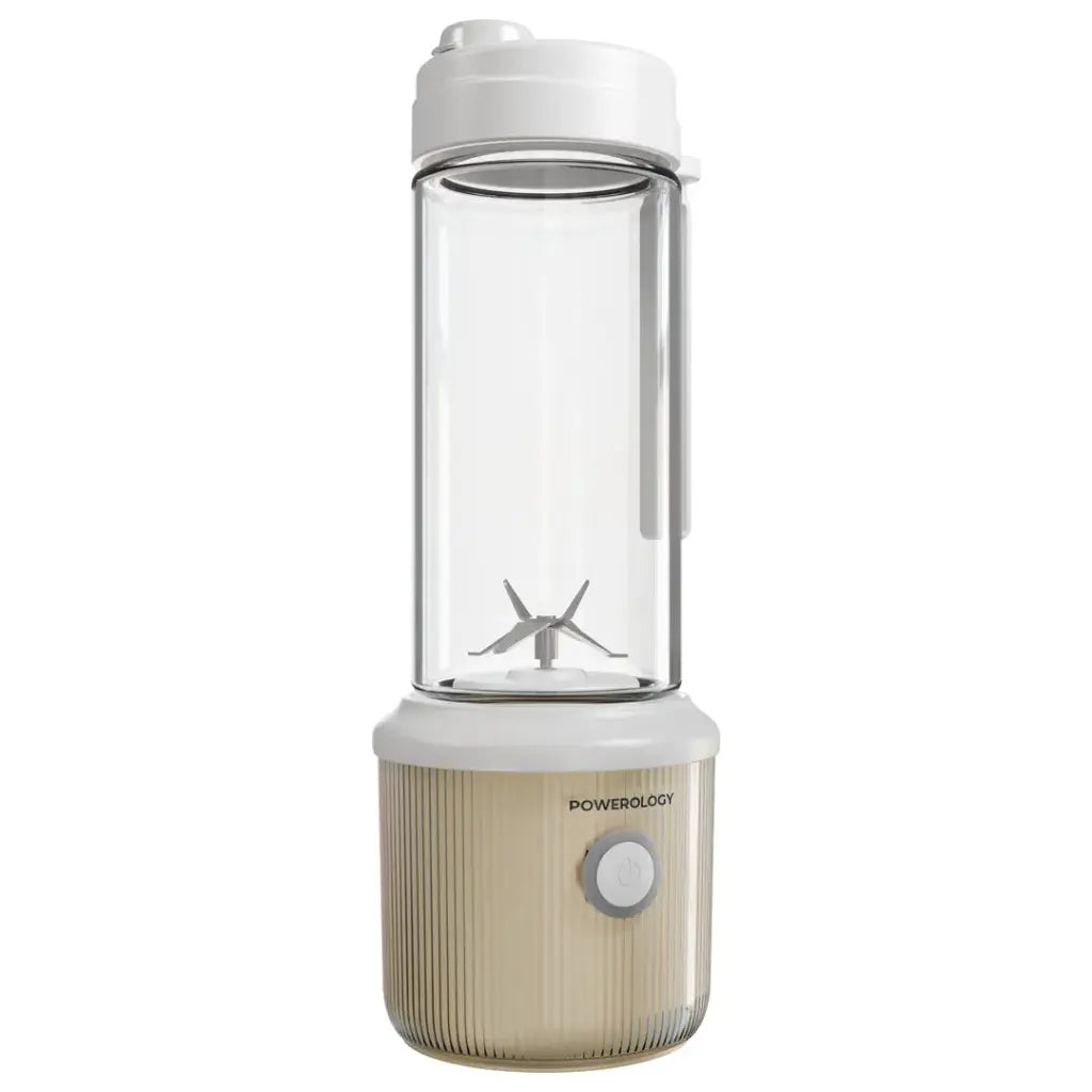 خلاط محمول باورولوجي بسعة 450 مل وبطارية 5000mAh, و 6 شفرات - اسود | Powerology Portable Blender 450ml 5000mAh 6 Blades – Black.