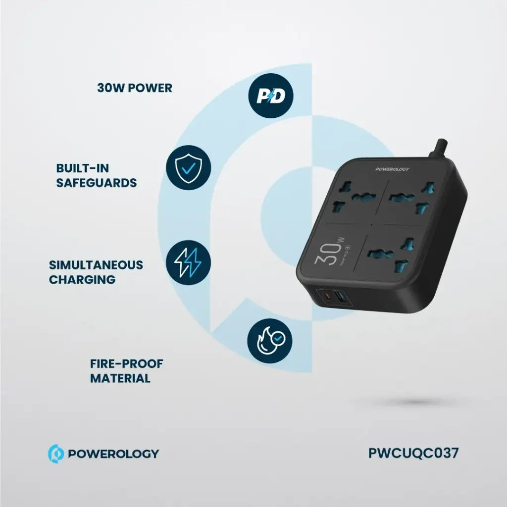 Powerology Power Strip 3250W 3AC