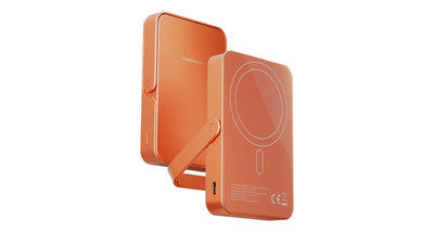 Powerology Spetemor 10000mAh MagSafe Glass Surface Orange
