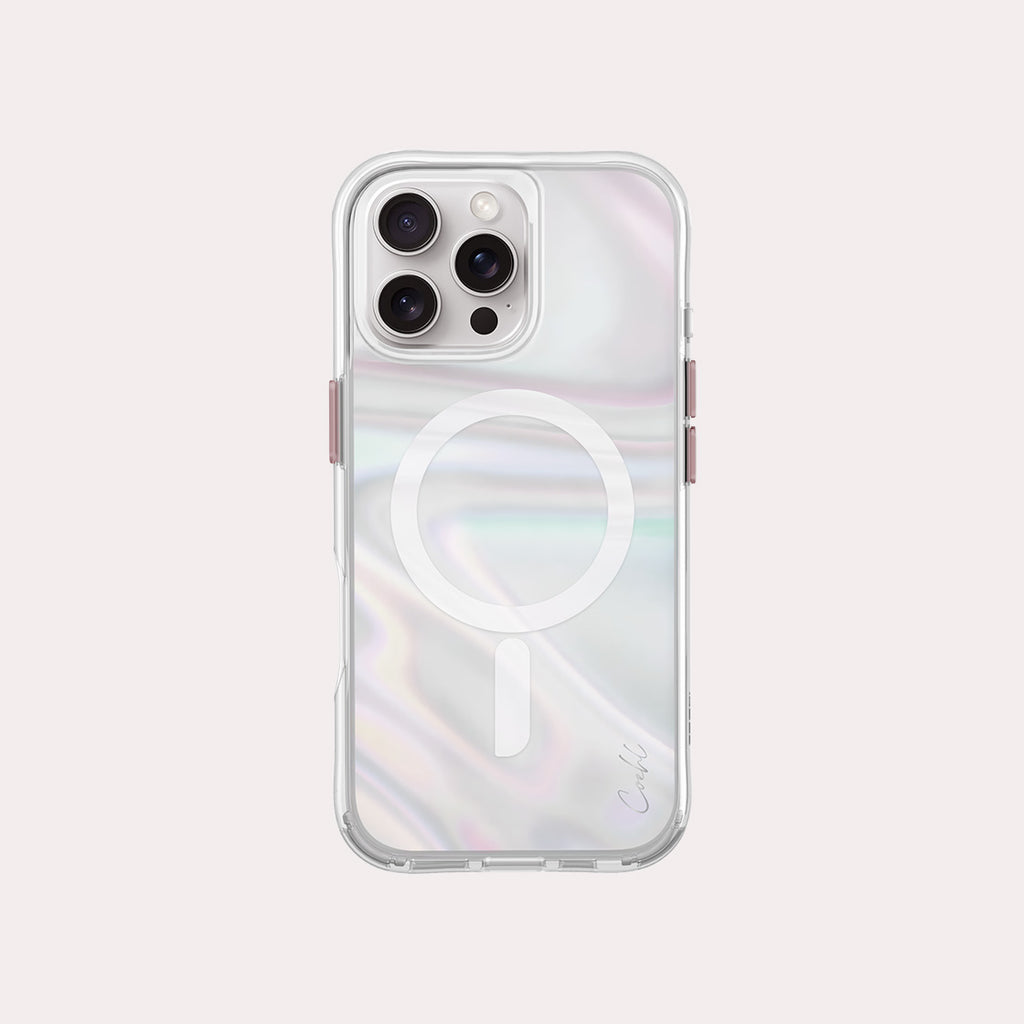 UNIQ Coehl Savon holographic case for iPhone 16 Pro Max Bubble Prism