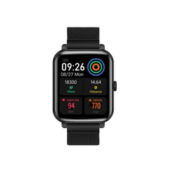 Promate ProWatch-M18 AMOLED Smartwatch Music Storage IP68 Black-Front