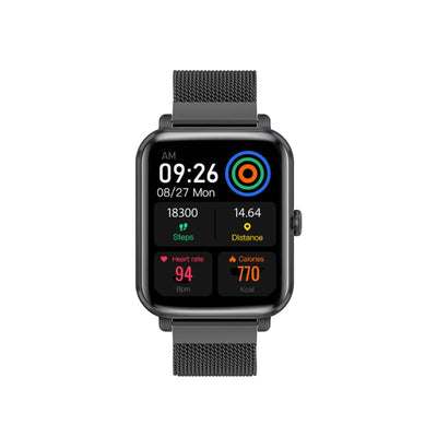 Promate ProWatch-M18 AMOLED Smartwatch Music Storage IP68 Graphite-Front