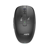 ماوس لاسلكي ثنائي الوضع بنقر صامت | Promate Flixi Dual-Mode Rechargeable Wireless Mouse - أسود