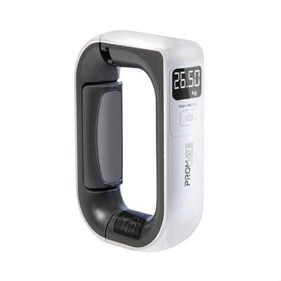 Promate InstaScale-50 White comfort-grip digital luggage scale - main view