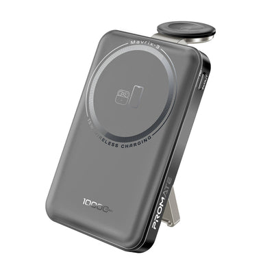Promate Mavrix-3 MagSafe Wireless Power Bank 10000mAh 15W Black-Front