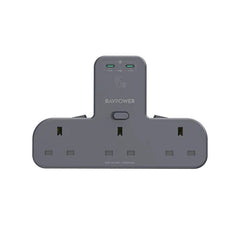 موزّع طاقة راف باور بقدرة شحن 45 واط مع 3 مقابس كهربائية و2 منفذ تايب سي | RAVPower PD 45W Power Outlet Extender with 3 AC Outlets & 2 USB-C Ports