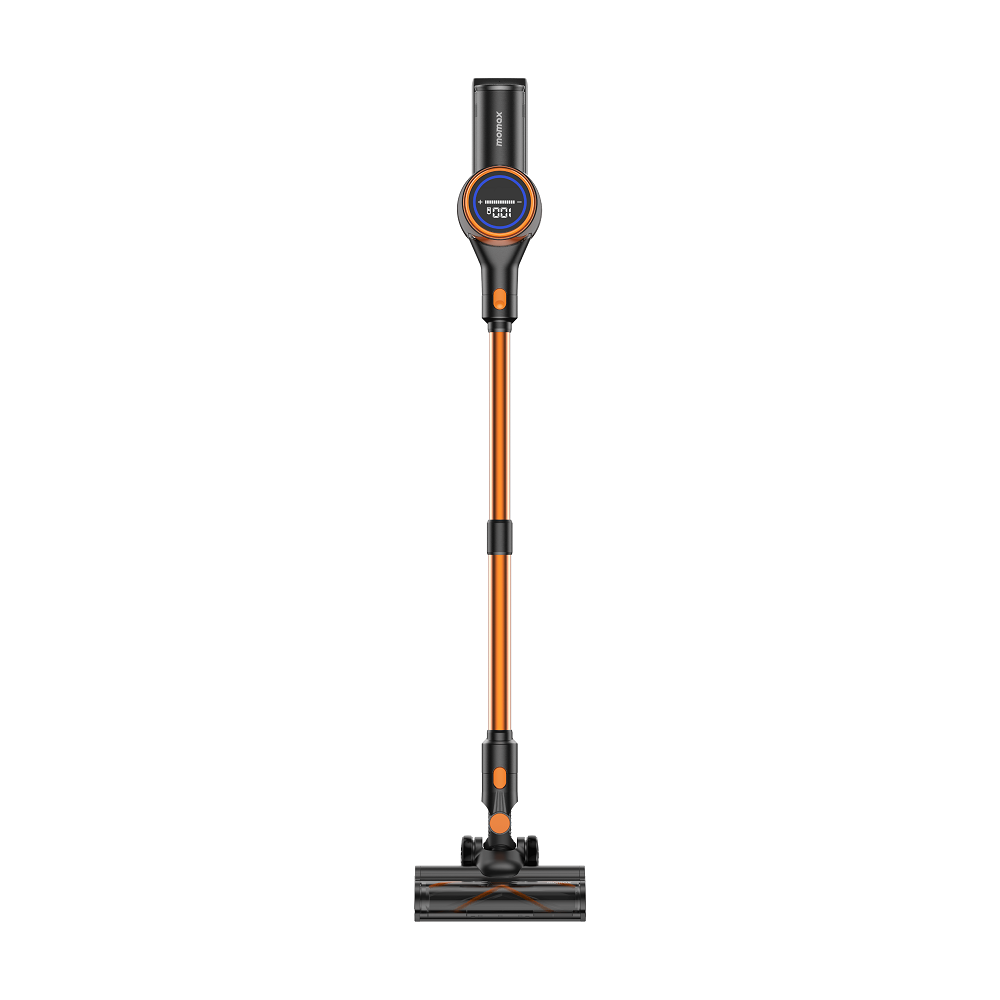 Momax 1-Home Vacuum RO7 Cordless Vacuum Cleaner Black & Orange - Front